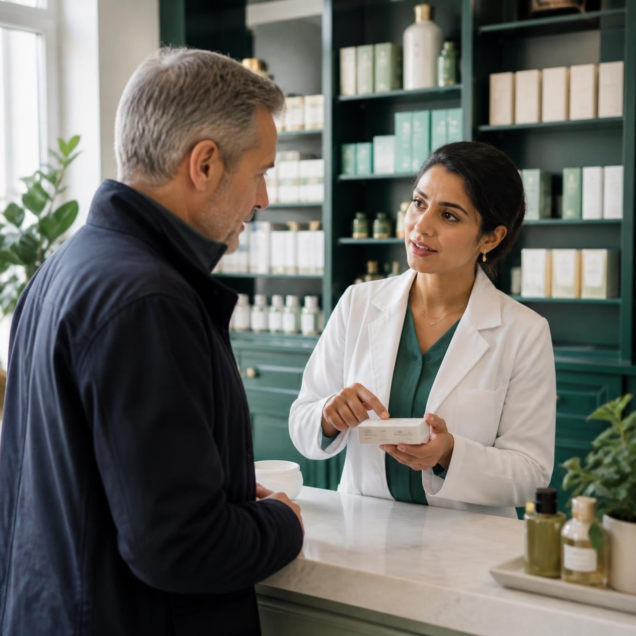 Ritz Pharmacy pharmacist providing medication advice