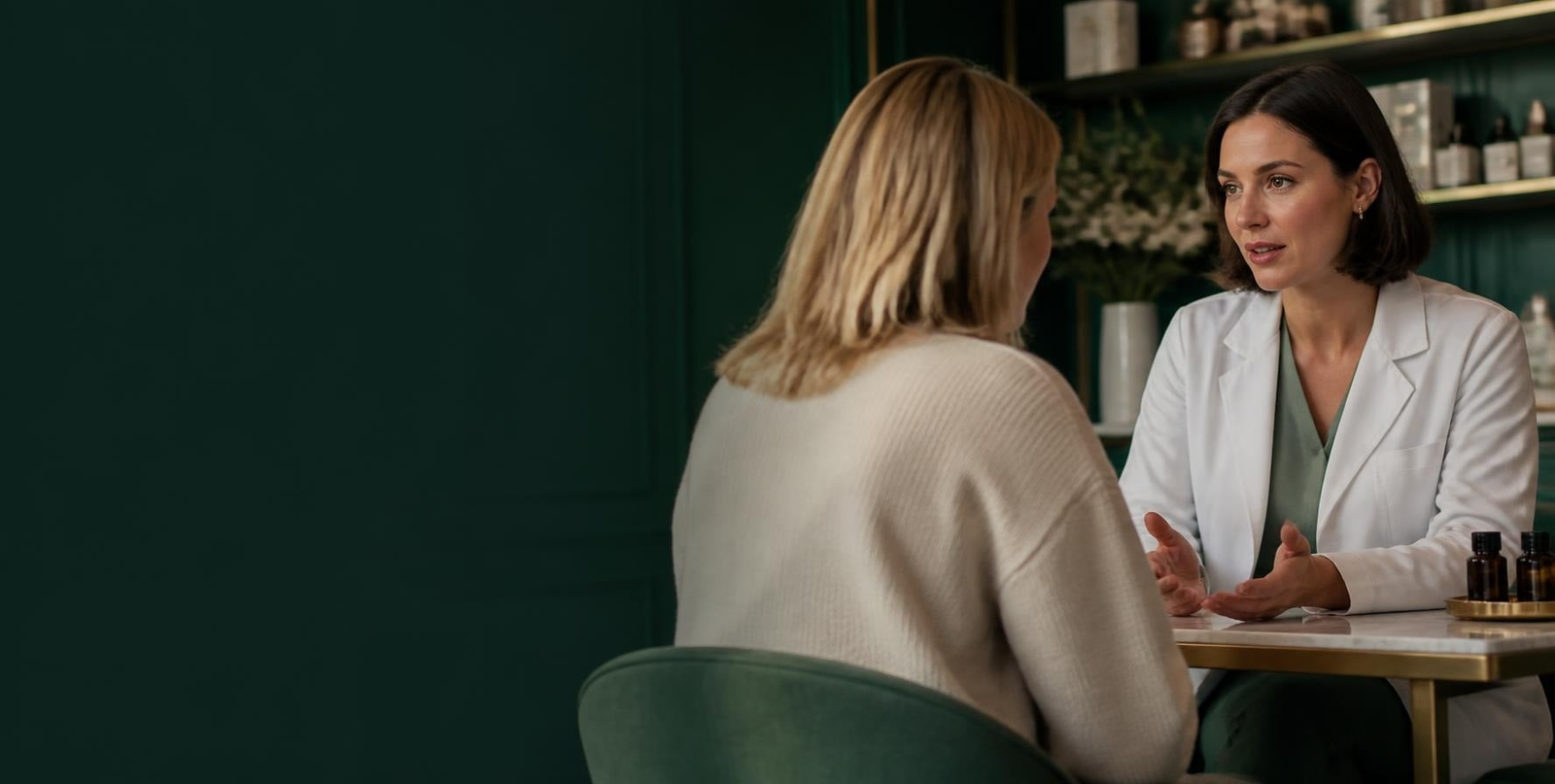 Confidential private healthcare consultation at Ritz Pharmacy